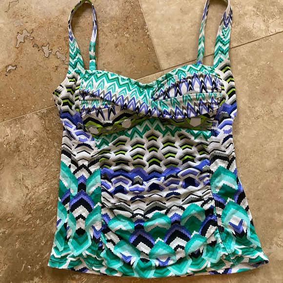 La Blanca Tankini/bikini. 3 pieces. Size 4. Great shape. - Picture 2 of 7